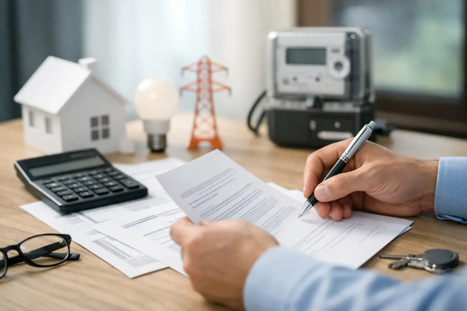 Revisión periódica del contrato eléctrico